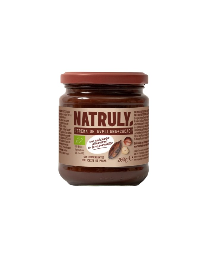 Crema avellana+cacao 200g bio natruly