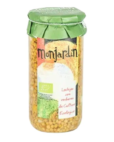 Lentejas con verduras bio 700gr monjardin