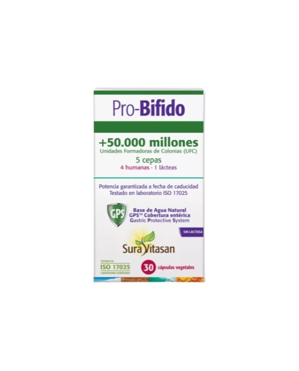 Pro-bifido 5 cepas 30 capsulas sura vitasan