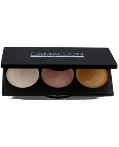 Paleta 3 iluminador (blanco rosa bronce) camaleon