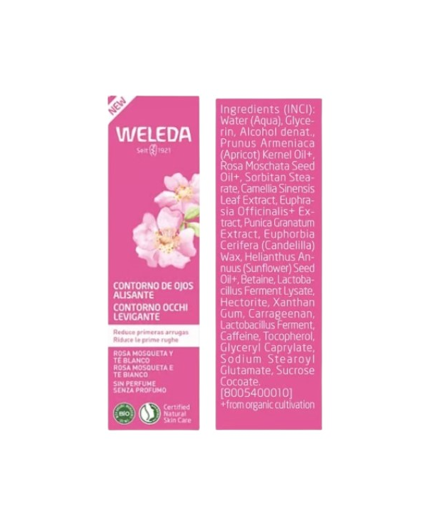 Contorno ojos alisante rosa mosq te blanco weleda