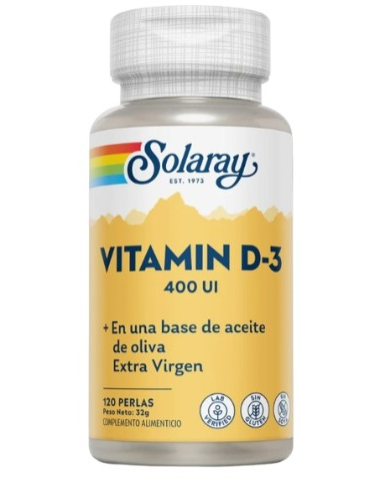 Vitamina d3 120 perlas solaray