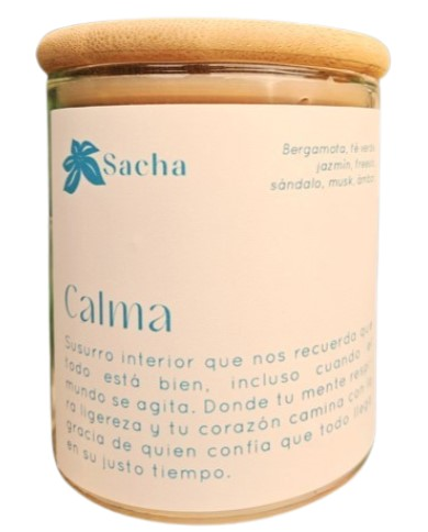 Vela calma floras pompas de flores 340gr sacha