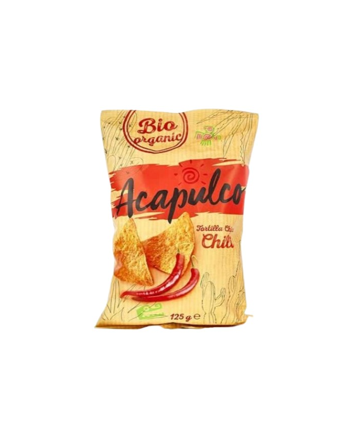 Chips chili bio 125gr acapulco