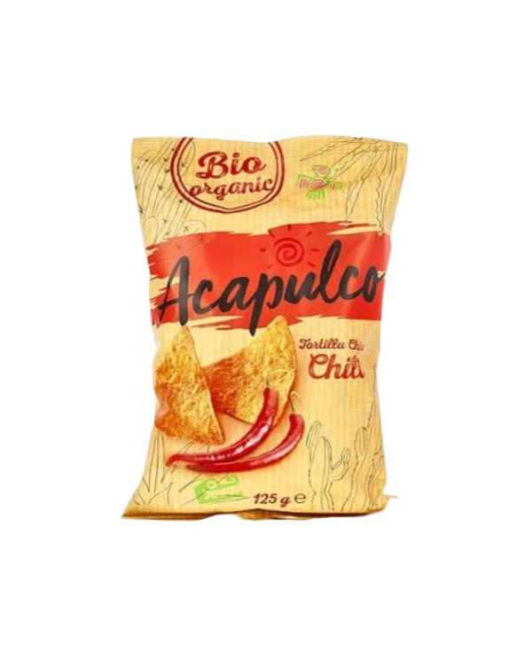 Chips chili bio 125gr acapulco