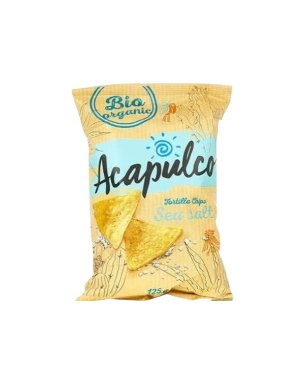Chips maiz salado bio 125gr acapulco