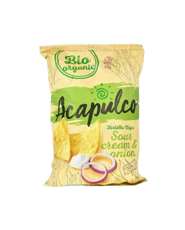Chips maiz nata acida y cebolla bio 125gr acapulco