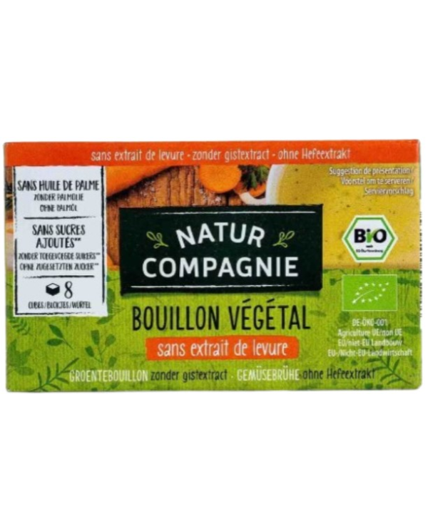 Caldo vegetal bio 8 cubos natur compagnie