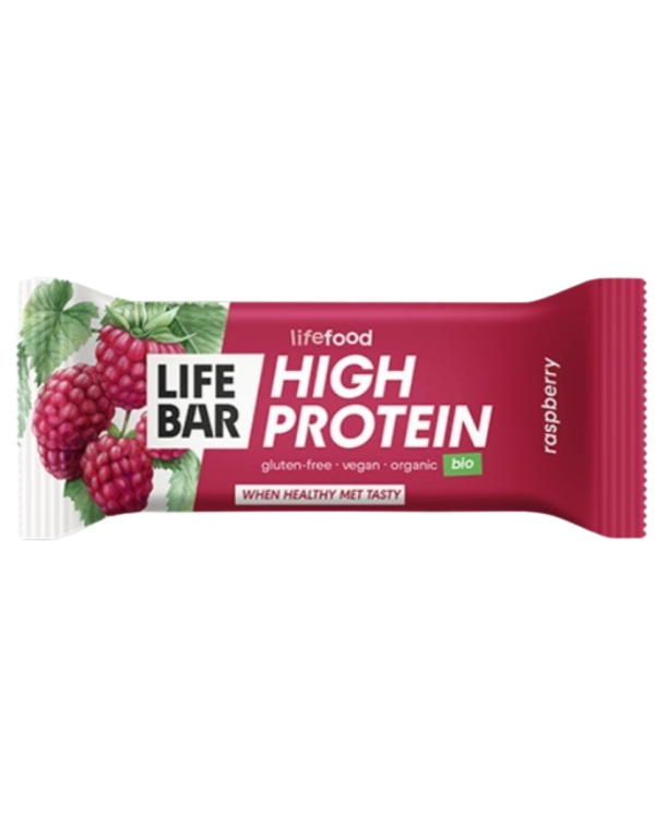 Barrita proteica frambuesa bio 40gr lifebar