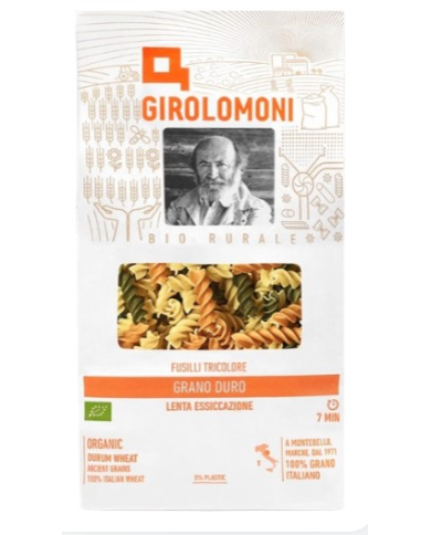 Fussili tricolor bio 500ge girolomoni