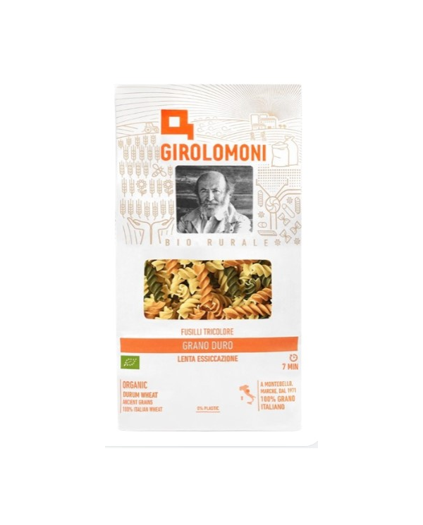Fussili tricolor bio 500ge girolomoni