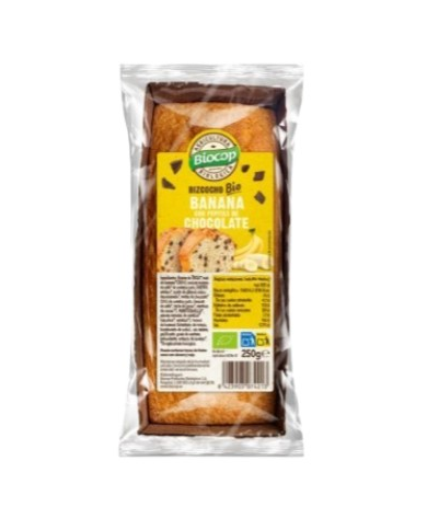 Bizcocho banana chips choco bio 250gr biocop