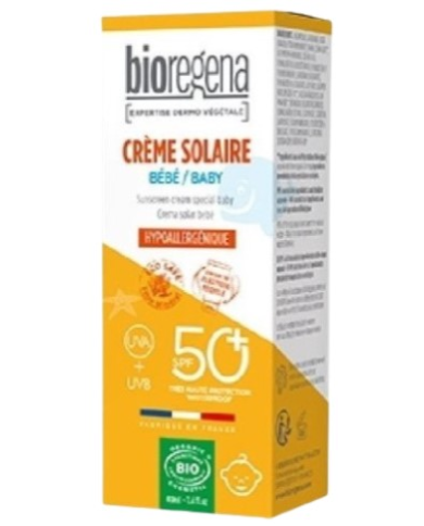 Crema solar bebe spf50+ hipoalergico bio bioregena