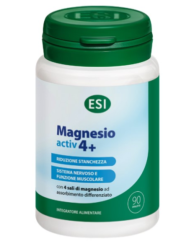 Magnesio activ 4+(4 sales magnesio) 90 tableta esi