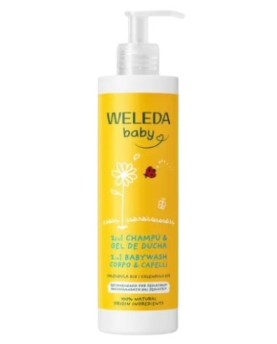 Champu y gel ducha baby 2en1 400ml weleda
