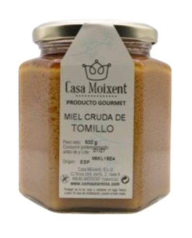 Miel cruda tomillo 100gr casa moixent
