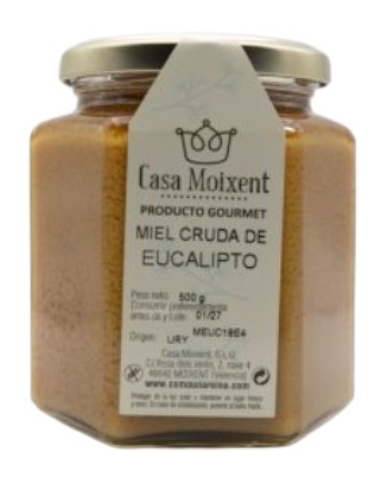 Miel cruda eucalipto 1kg casa moixent