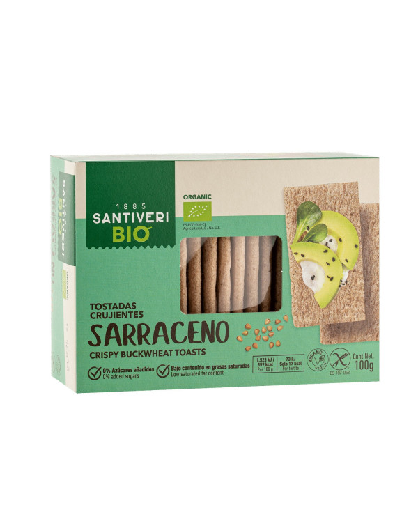 Tostadas trigo sarraceno 100g bio santiveri
