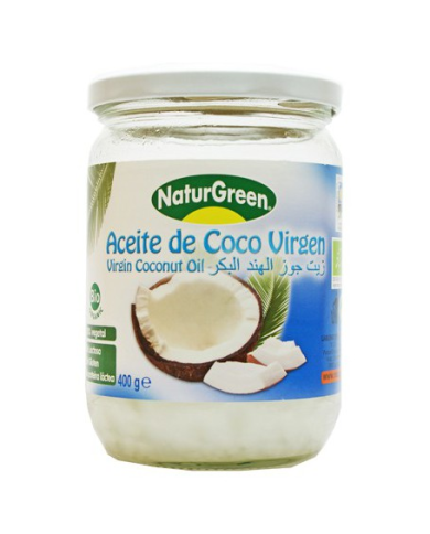 Aceite coco virgen extr.crudo bio 430ml naturgreen
