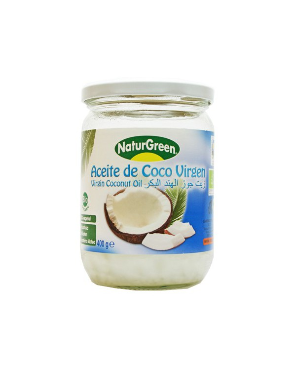 Aceite coco virgen extr.crudo bio 430ml naturgreen