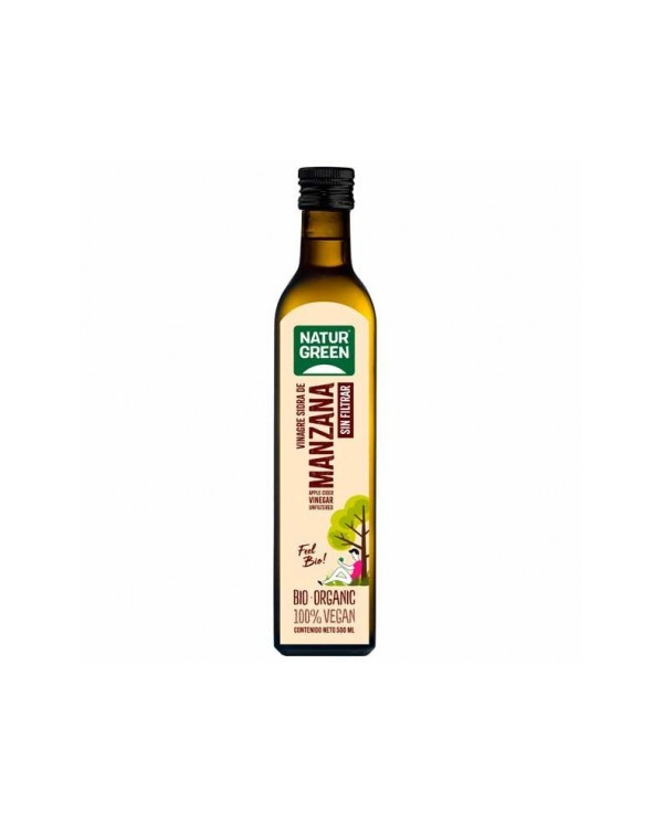 Vinagre sidra manzana sin filtrar 500ml naturgreen