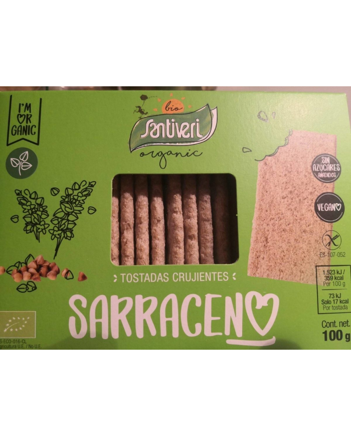 Tostadas trigo sarraceno 100g bio santiveri
