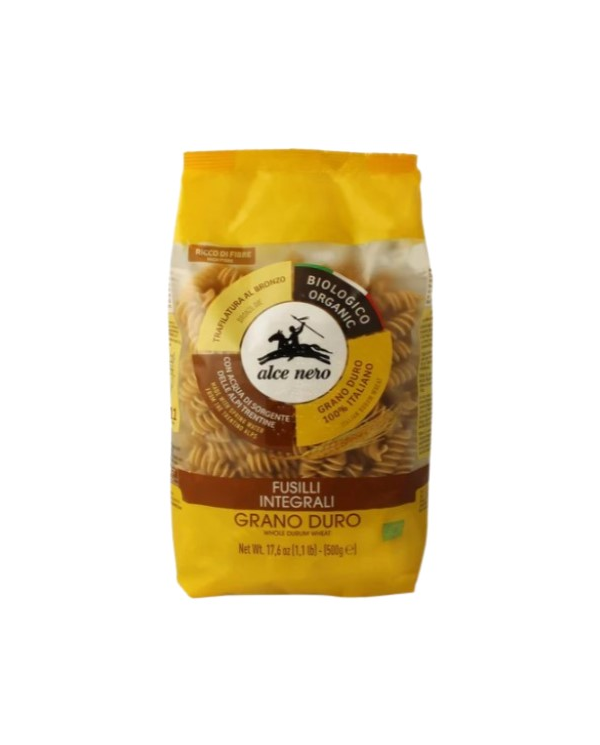 Fusilli trigo duro integral500gr alce nero
