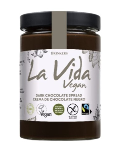 Crema chocolate negro 600g la vida vegan