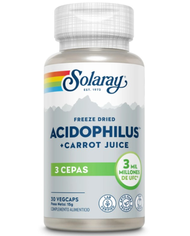 Acidofiphilus+carrot 30veg-caps solaray