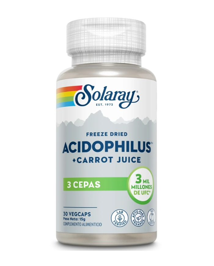Acidofiphilus+carrot 30veg-caps solaray