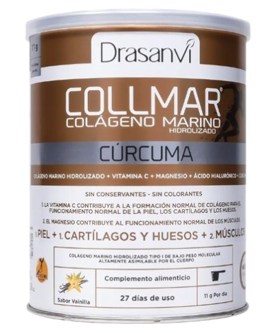 Collmar colageno marino curcuma vainilla 300gr dra