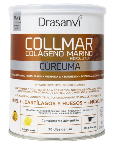 Collmar colageno marino curcuma limon 300gr drasan