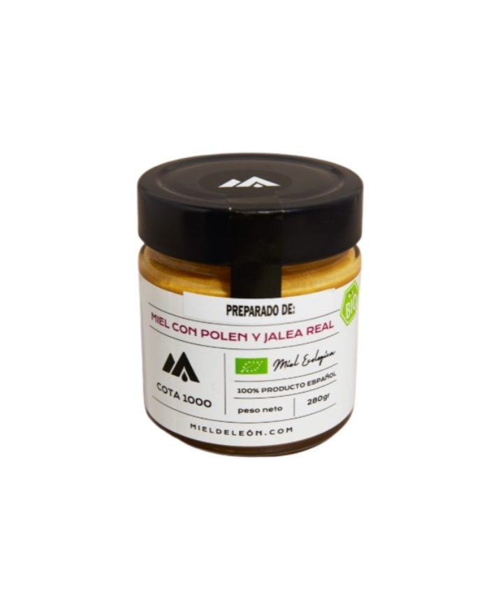 Miel con polen y jalea real280gr miel de leon