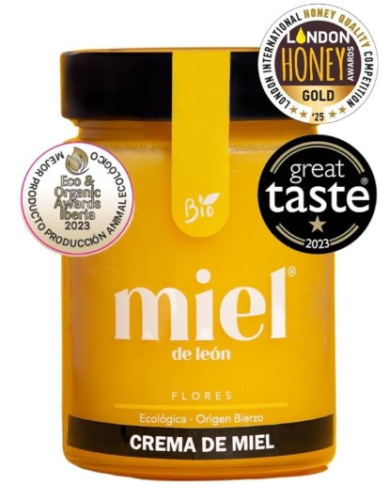 Crema miel de flores 450gr miel de leon