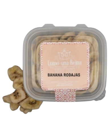 Banana rodajas deshidratada 150gr como una reina