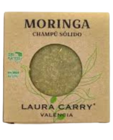 Champu solido moringa 100gr sin sulfato laura carr