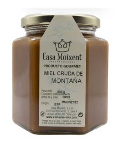 Miel cruda de montaña 500gr casa moixent