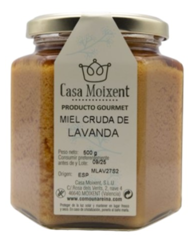 Miel cruda lavanda 500gr casa moixaent
