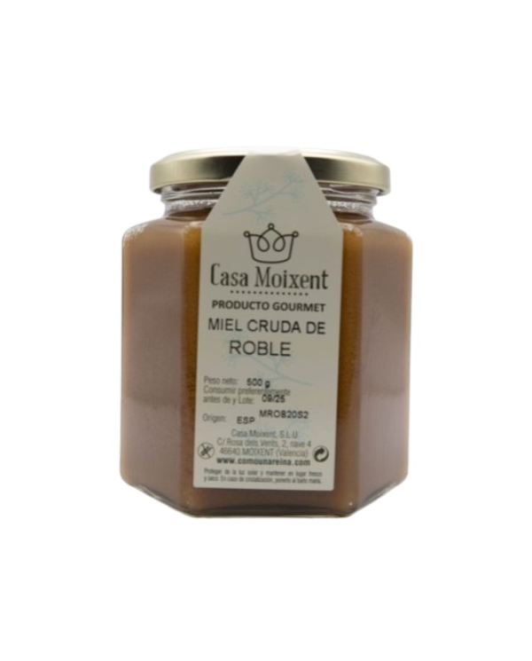 Miel cruda roble 500gr casa moixent