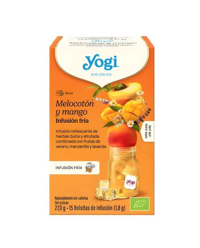 Yogi melocoton mango te frio 15 infusiones bio