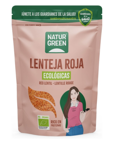 Lenteja roja vegan bio 500g naturgreen