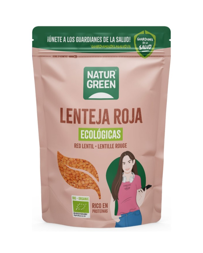 Lenteja roja vegan bio 500g naturgreen