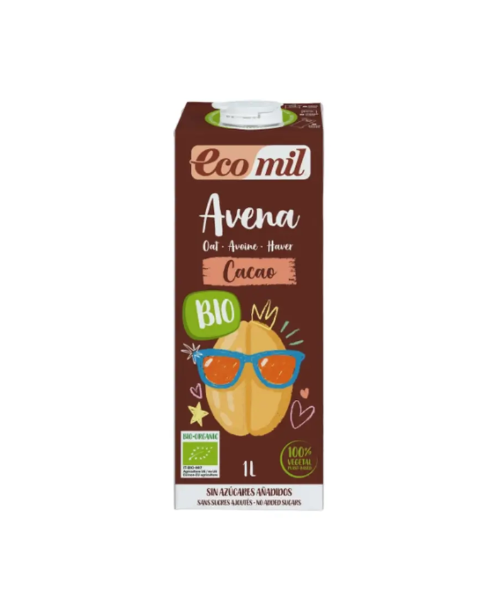 Leche avena cacao calcio vegan bio1l naturgreen