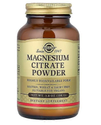 Magnesio citrato powder 108gr solgar
