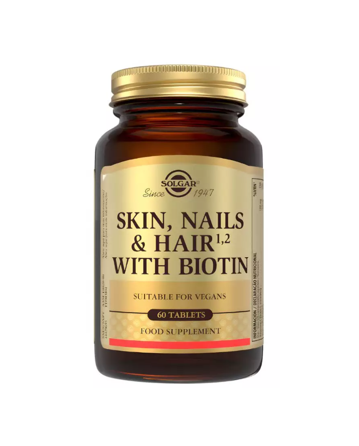 Pelo piel uñas biotina 60 tab solgar