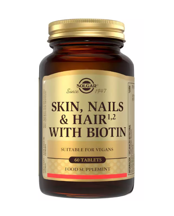 Pelo piel uñas biotina 60 tab solgar