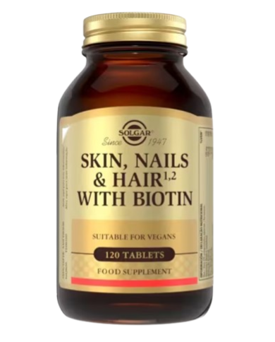 Pelo piel uñas biotina 120cap solgar