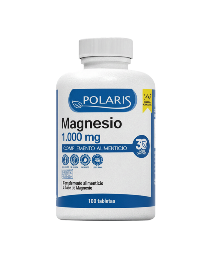 Magnesio 1000mg 100 tabletas polaris