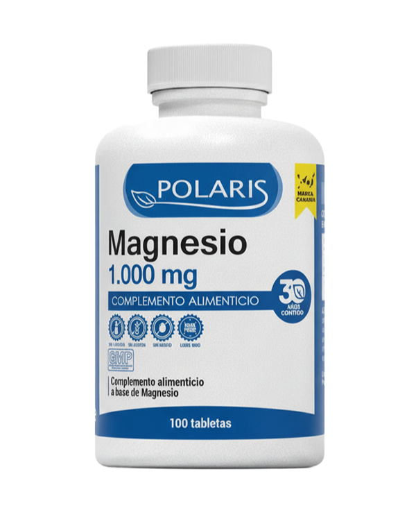 Magnesio 1000mg 100 tabletas polaris