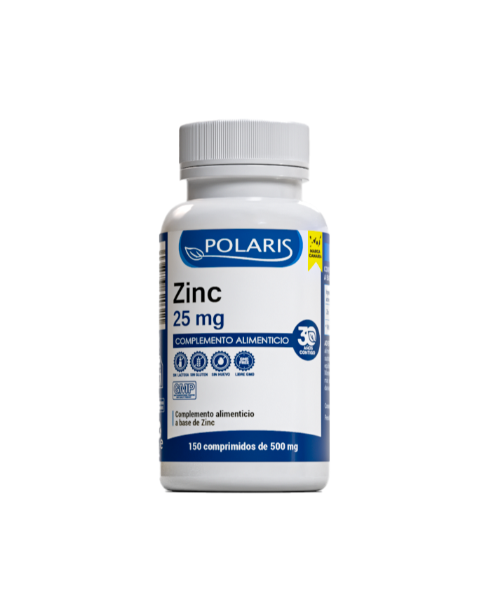 Zinc 25mg 150 comprimidos polaris
